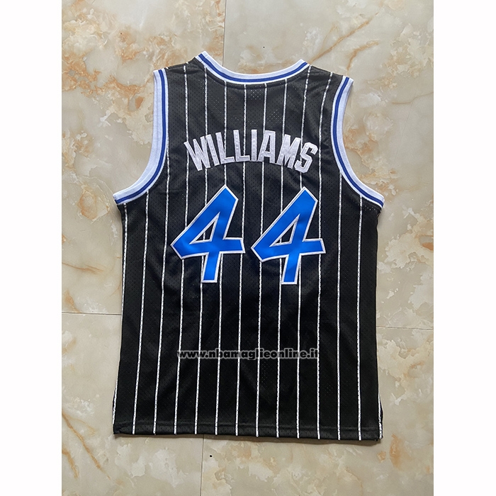 Maglia Orlando Magic Brandon Williams No 44 Mitchell & Ness 2009-10 Nero